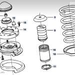 Jambe de suspension Dacia 1300