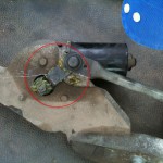 Biellette du moteur d'essuie-glace Renault R8