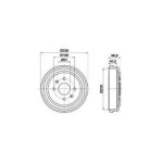 Tambour de frein Chevrolet Lanos