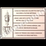 Tuyau de frein Peugeot 504